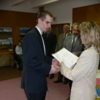 Předání mat. vysvědčení 23.5. - V.OA a