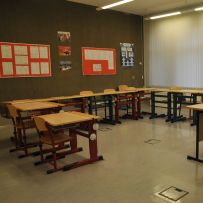 Interiéry školy a internátu