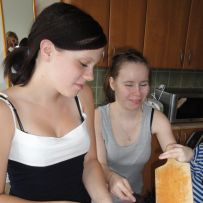 Projekt Kochen des Kartoffelpuffers 
