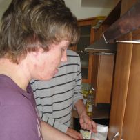 Projekt Kochen des Kartoffelpuffers 