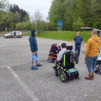 Zkušební jízdy v upraveném autě