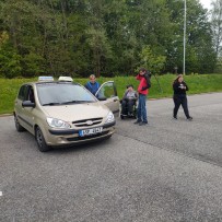 Zkušební jízdy v upraveném autě