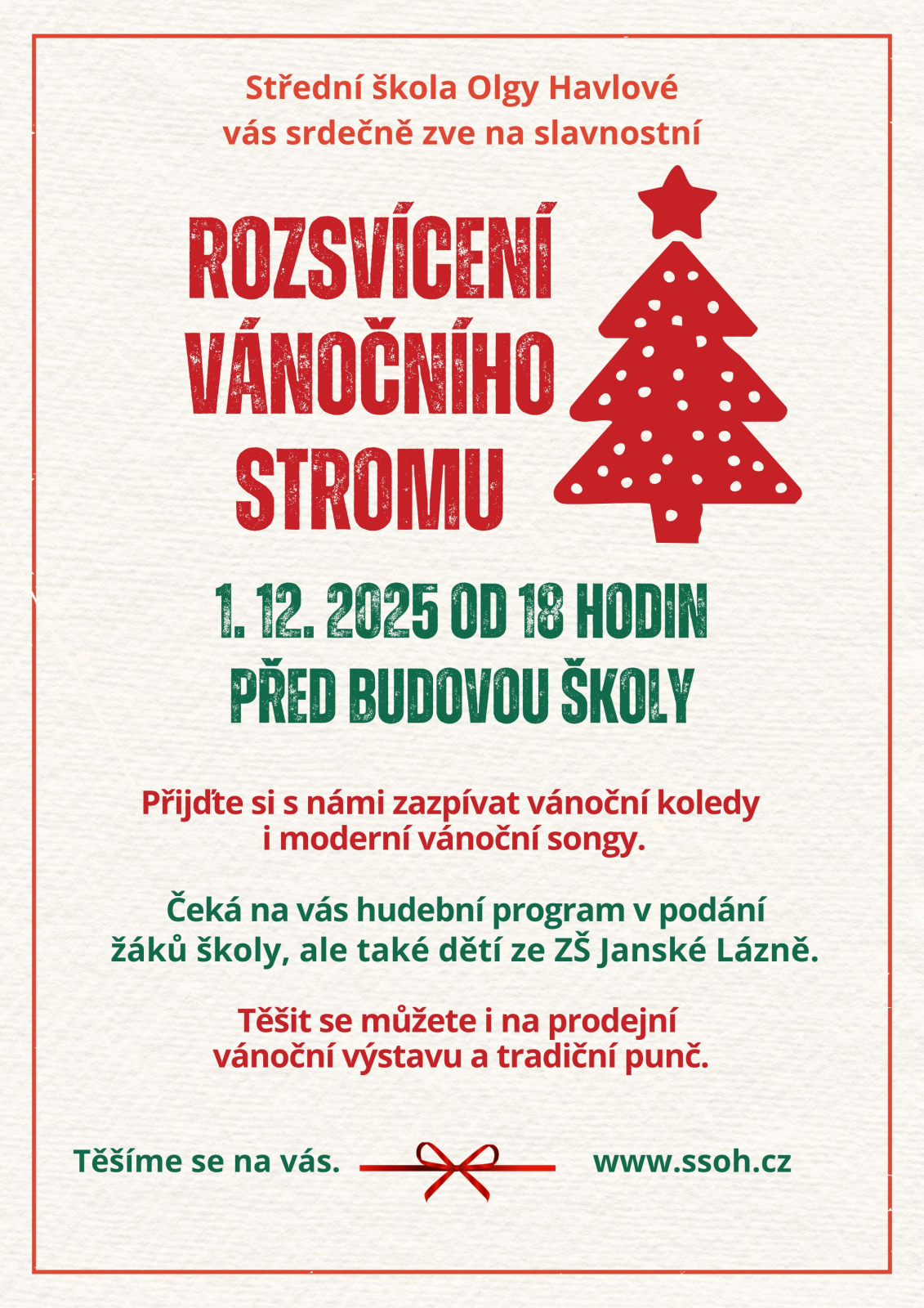 Rozsvícení vánočního stromu
