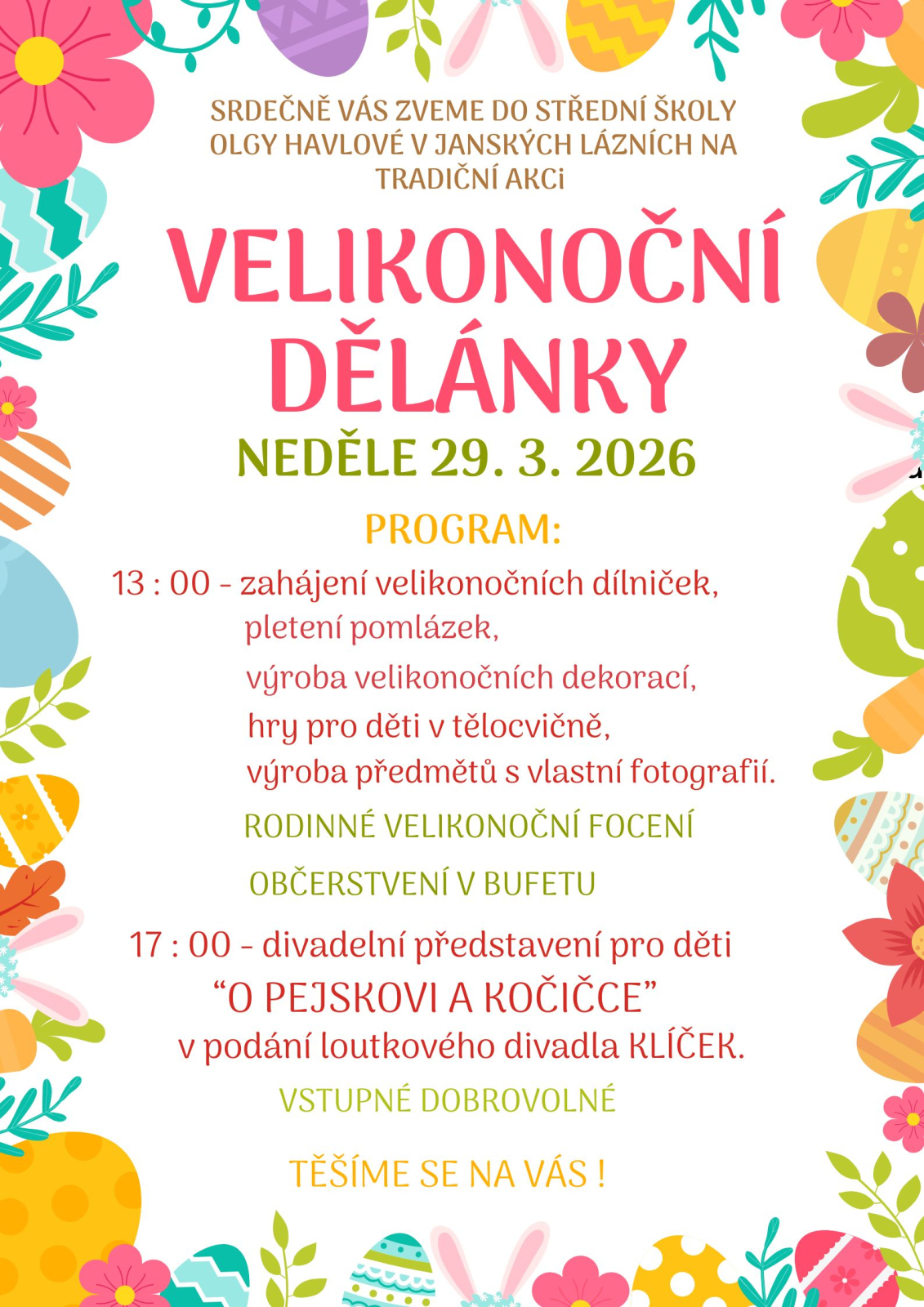 VELIKONOČNÍ DĚLÁNKY