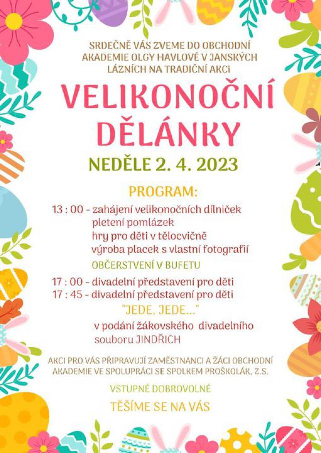 Velikonoční dělánky 2. 4. 2023
