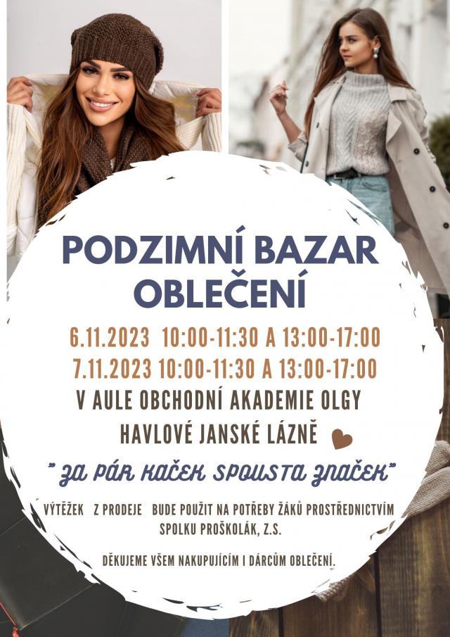 Podzimní bazar oblečení